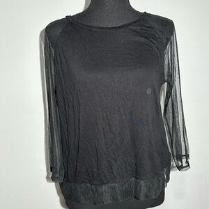 American Eagle Mesh Sleeve Top Size Small